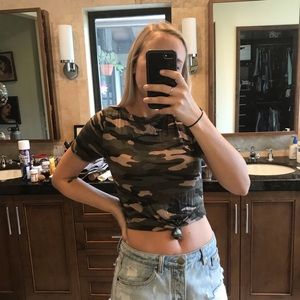 Camp crop top